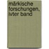 Märkische Forschungen, Ivter Band