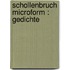 Schollenbruch microform : Gedichte
