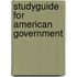 Studyguide for American Government