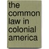 The Common Law in Colonial America