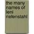 The Many Names of Leni Riefenstahl