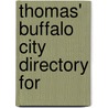 Thomas' Buffalo City Directory for door Wilhelm Heinrich Riehl