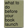 What to Do Before Your Book Launch by Randy Susan Meyers