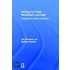 Writing for Peer Reviewed Journals