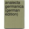 Analecta Germanica (German Edition) door Paul Hermann