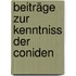 Beiträge zur Kenntniss der Coniden