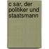 C Sar, Der Politiker Und Staatsmann
