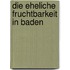 Die eheliche Fruchtbarkeit in Baden