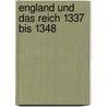 England und das Reich 1337 bis 1348 by Liam Fitzgerald