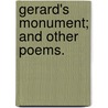 Gerard's Monument; and other poems. door Emily Pfeiffer