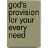 God's Provision for Your Every Need