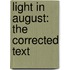 Light In August: The Corrected Text