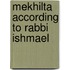 Mekhilta According to Rabbi Ishmael