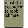 Mekhilta According to Rabbi Ishmael door Professor Jacob Neusner