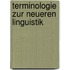 Terminologie Zur Neueren Linguistik