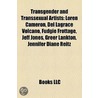 Transgender and transsexual artists door Books Llc