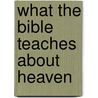 What the Bible Teaches about Heaven door Roger Ellsworth