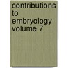 Contributions to Embryology Volume 7 door Louis Adolphe Thiers
