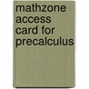 Mathzone Access Card for Precalculus door John Coburn