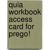 Quia Workbook Access Card for Prego! by Graziana Lazzarino