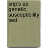 Snp's As Genetic Susceptibility Test door Amit Agrawal
