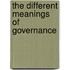The Different Meanings of Governance