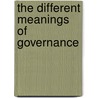 The Different Meanings of Governance by Alexander Stimpfle