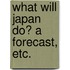 What will Japan do? A forecast, etc.