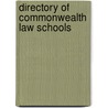 Directory Of Commonwealth Law Schools by Commonwealth Law Education Authority
