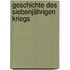 Geschichte des siebenjährigen Kriegs