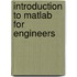 Introduction To Matlab  For Engineers