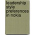 Leadership Style Preferences in Nokia