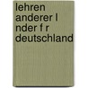 Lehren Anderer L Nder F R Deutschland by Kerstin Geib