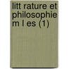 Litt Rature Et Philosophie M L Es (1) door Victor Hugo