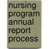Nursing Program Annual Report Process door Nancy G. Murphy