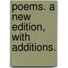 Poems. A new edition, with additions. door Thomas Warton