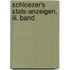 Schloezer's Stats-anzeigen, Iii. Band