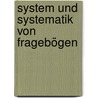 System und Systematik von Fragebögen by Matthias Rugel