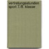 Vertretungsstunden Sport 7./8. Klasse