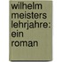 Wilhelm Meisters Lehrjahre: Ein Roman