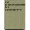 Zur Grossenkonstanz Bei Schizophrenen door Susanne Meyer-Osterkamp