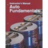 Auto Fundamentals, Instructor's Manual