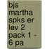 Bjs Martha Spks Er Lev 2 Pack 1 - 6 Pa