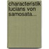 Characteristik Lucians Von Samosata...