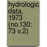 Hydrologic Data, 1973 (No.130: 73 V.2) by California Dept of Water Resources