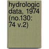 Hydrologic Data, 1974 (No.130: 74 V.2) by California. Dept. Of Water Resources
