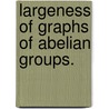 Largeness of Graphs of Abelian Groups. door Taralee Mecham