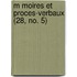 M Moires Et Proces-Verbaux (28, No. 5)