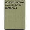 Nondestructive Evaluation of Materials door Volker Weiss