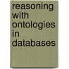 Reasoning with Ontologies in Databases by Doris Silbernagl